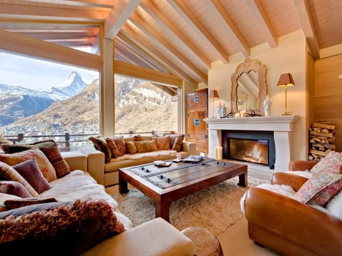 Chalet: interni in legno
